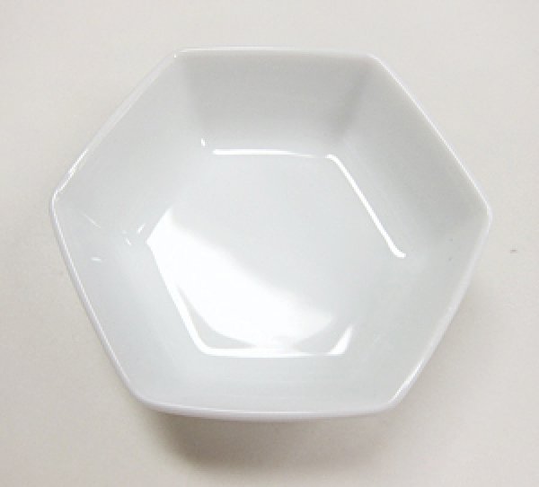 画像1: 六角形白皿 (1)